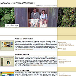 Auf geht′s zur Startseite von Michaela und Peters Webseiten